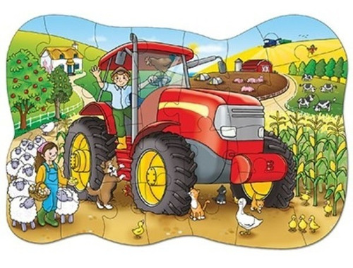 Puzzle 25 Pcs Grandes Tractor De Granja Niños De 3 A 6 Años