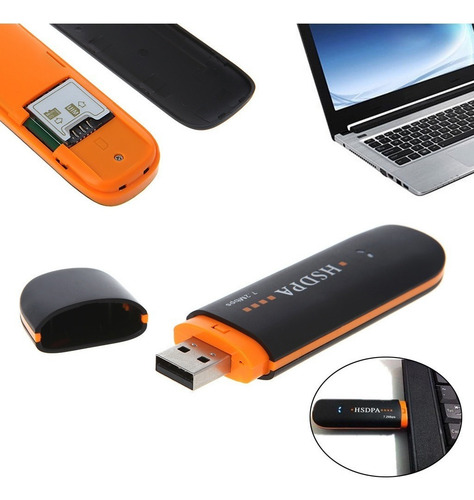 Adaptador De Rede Sem Fio Hsdpa Usb Stick Sim Modem 7.2mb