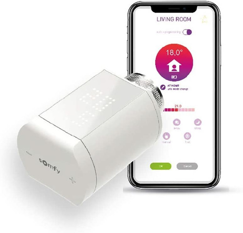 Somfy 1870508 - Válvula Termostática Io, Con Sensor