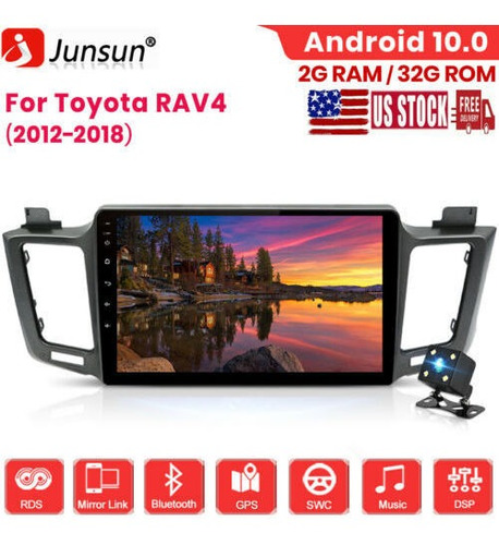 Radio De Coche Android 10pulgada Para Toyota Rav4 2012-2018