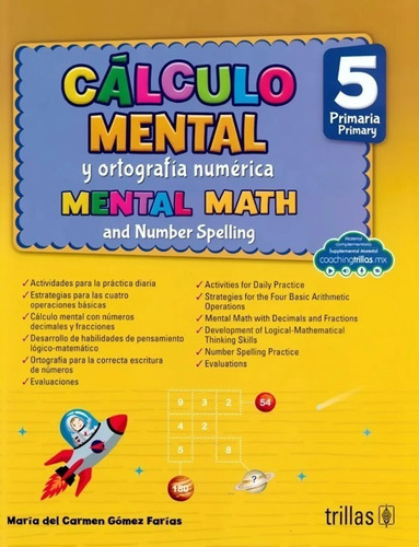 Cálculo Mental Y Ortografía Numérica 5, Primaria Act Trillas