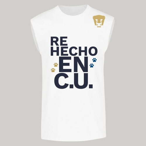 Playera Moda Re Hecho En Cu Casual Chino Huerta Pumas Oferta
