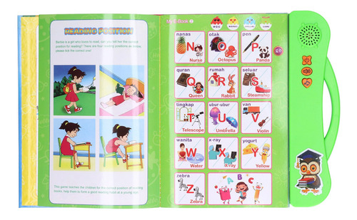 Libro De Sonido Educativo, Electrónico, Abc, Inglés, Idioma