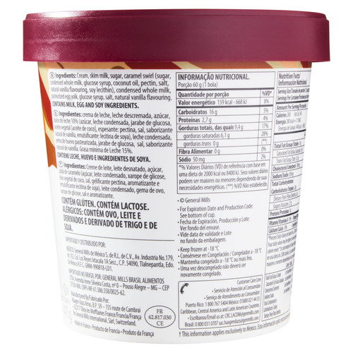 Sorvete Doce de Leite Häagen-Dazs Pote 473ml