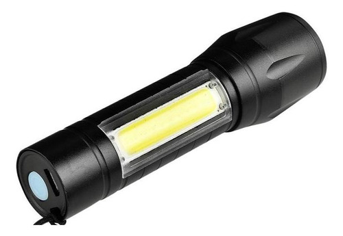 Mini Lanterna Xpe Cob Led Flash De Luz Carregamento Usb