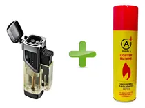 Comprar Encendedor Soplete Jet 4 Llamas + Recarga Gas Butano A+