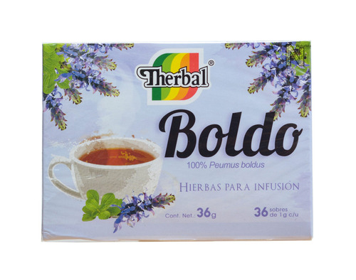 Imagen 4 de 4 de Te Boldo (36 Sobres) Therbal
