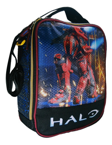 Lonchera Térmica Niño Halo Escolar Bolso Almuerzo Gamer Halo