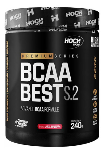Bcaa Best Hochsport Aminoácido Ramificado2:1:1 240g Multifru Sabor Multifruta