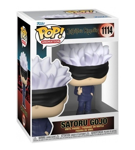 Imagen 2 de 2 de Figura De Aciccion Satoru Gojo 1114 Jujutsu Kaisen Funko Pop