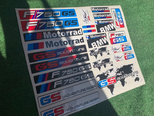 Kit Stickers Bmw Gs 750 Cortadas Laminadas 3m