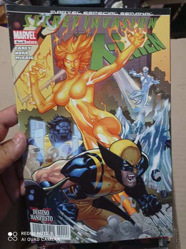 Cómic Marvel X Men Secret Invasión No.4 De 4 Televisa  3