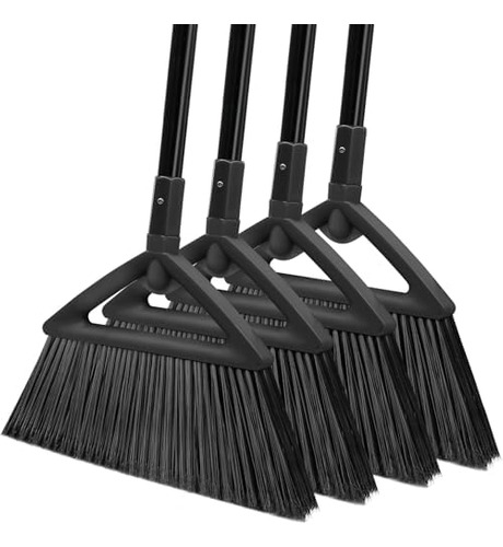 Escoba Resistente De 4 Piezas, Escoba Angular De Nte Con Pos