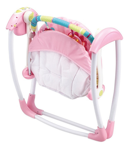 Cadeira De Descanço Mastela Automatica Até 11kg - Rosaleão Cor Rosa Leão