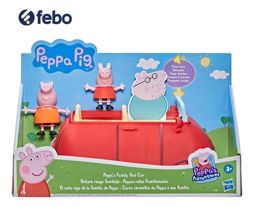 Peppa Pig - El Auto Rojo De La Familia De Peppa Hasbro