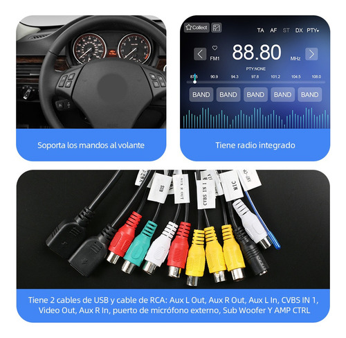 E Estéreo 4+64g 4k Para Bmw Serie 3 E90 E91 E92 E93