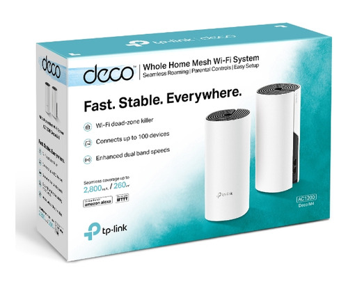 Sistema Wi-fi De Malla Tp-link Deco M4 (2-pack) Ac1200