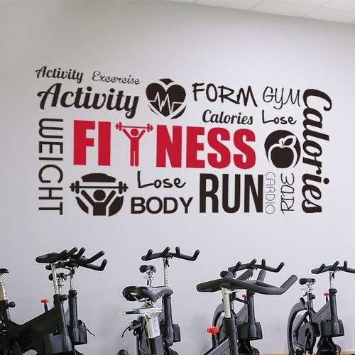 Vinilo Decorativo Autoadhesivo - Fitness 60x120 Cm