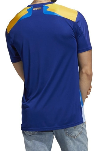 Imagen 3 de 4 de Camiseta Boca Tercer Recambio Gk3173 Oficial Lefran