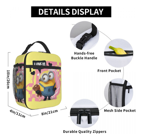 Bolsa Aislante Para Almuerzo Bob I Love Us, Portátil Y Reuti