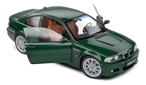 Miniatura Réplica Bmw E46 M3 Coupe 2000 1:18 Solido Verde