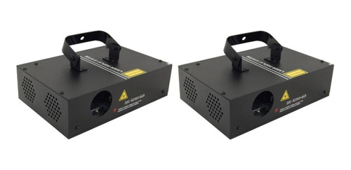 Kit 2 Laser B2000 Rgb 400mw Sensor Audio Dmx Somos Loja