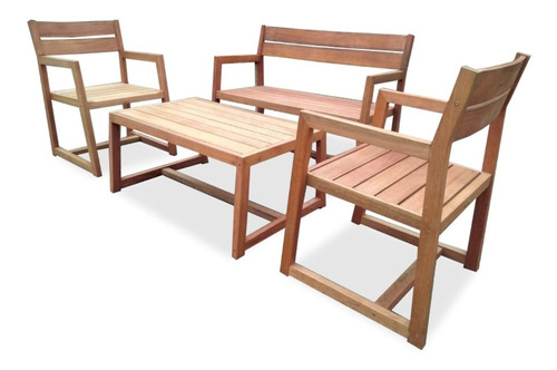 Sillon Trento 1 Cuerpo De Madera Eucalipto Premium Exterior +