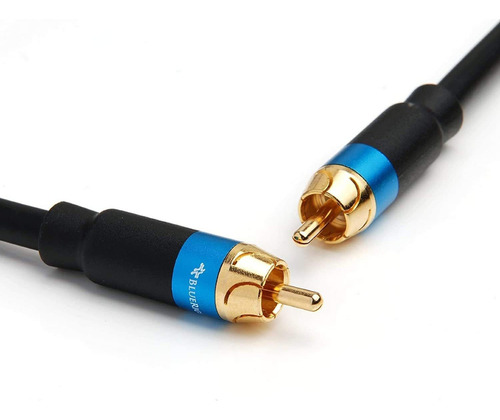 Cable De Audio Bluerigger Rca A Rca Para Subwoofer, 8 Pies