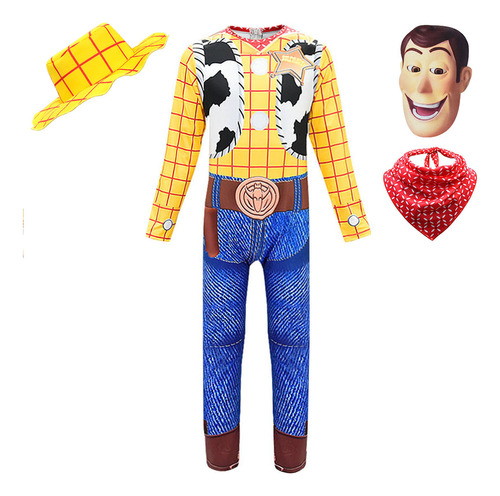 Set De Cuatro Piezas Cosplay Toy Story 4 Cosplay Woody