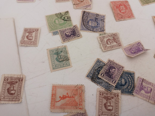 Lote Antiguas Estampillas Uruguay Variado Ver Leer L15 (Usado)