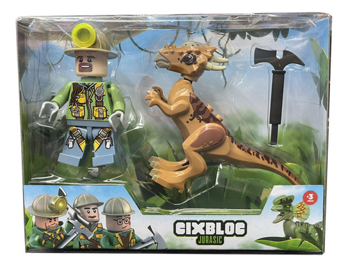  Muñeco Cixbloc Set Jurasic Aventura Cod Ik0566 Loonytoys