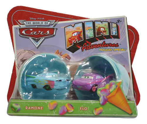 Pixar Cars Mini Adventures Holiday Ramone Y Flo Pascua Azul