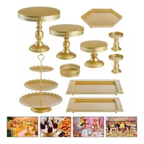 Comprar Pack X10 Porta Torta Porta Cupcakes Torre Porta Cupcake Color Dorado