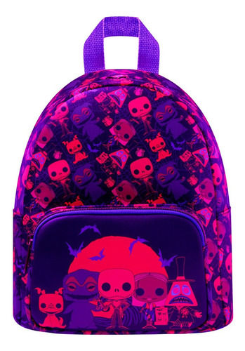 Mochila Funko Nightmare Before Christmas Black Light Navidad