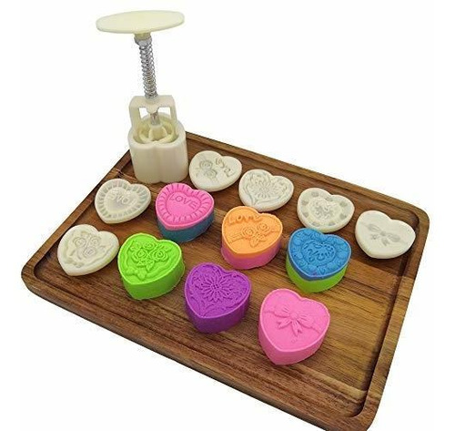 Moon Cake Mold Set 6pcs 50g Cookie Stamps, Día De La Madre M