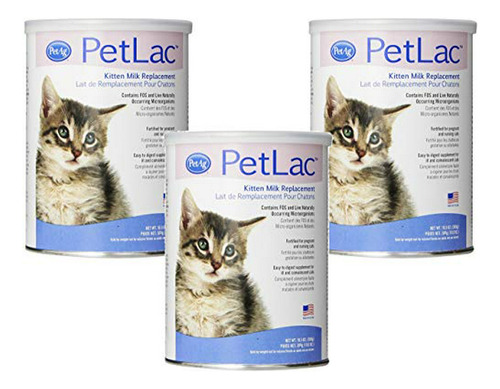 Leche En Polvo Para Gatitos, 10.5 Oz (pack De 3)