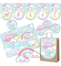 Comprar Kit Imprimible Lluvia De Amor Nubecita Editable Deco Y Candy