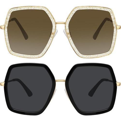 Gafas De Sol Wowsun Para Mujeres, Marco Grande Uv400