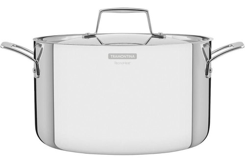 Cacerola De Acero Inoxidable Grano 25 Cm - 5,8 L Color Plateado Tramontina