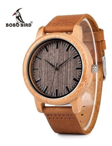 Reloj De Madera Bobobird Q04 Moda Hombre Mujer Moderno