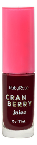 Tinta De Labios Ruby Rose Gel Cranberry X 5.5 Ml