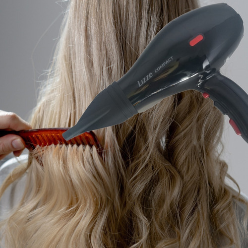 Secador Profissional Lizze Para Cabelo 2100w Portátil Cor Preto Voltagem