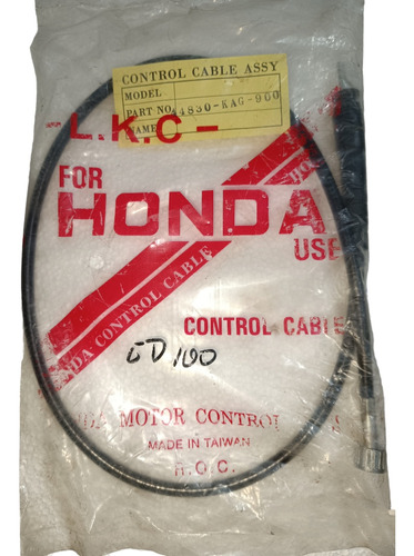 Cable Cuenta Kilómetros Honda Cd 100