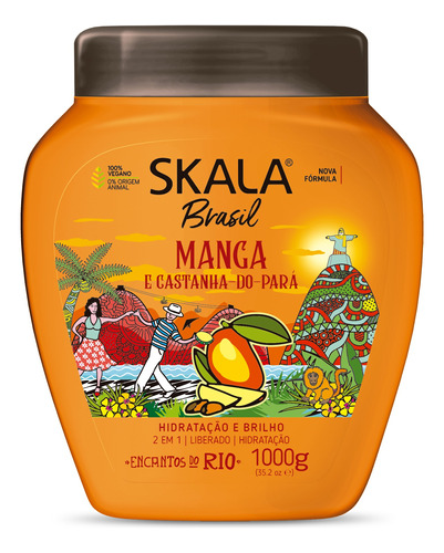 Skala Brasil Manga Máscara Vegana Hidratación Anti Frizz 1kg