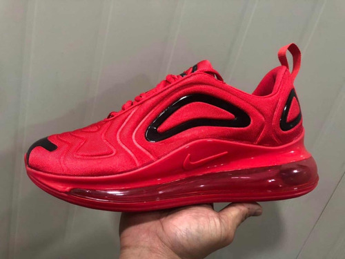 Tenis Air Max 720 Lunar Nike Rojos Con Detalles Negros | Mercado Libre