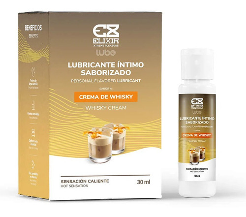 Lubricante Intimo Saborizado Oral Elixir Crema De Whisky