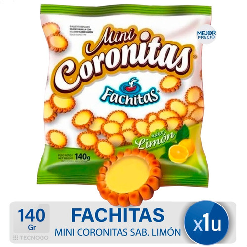 Galletitas Fachitas Mini Coronitas Limon - Mejor Precio