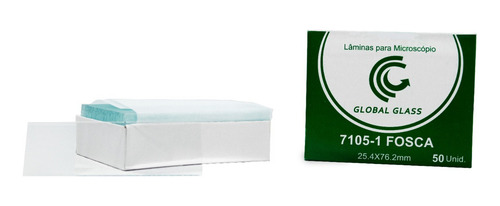 Lamina Microscopia Fosca Lapidada - 10 Caixas C/ 50 Und