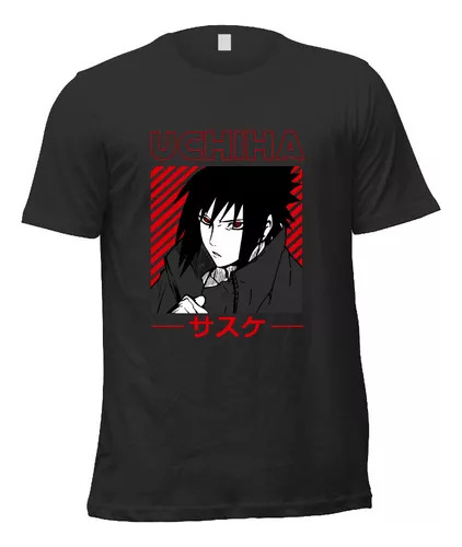 Remera Naruto Sasuke Uchiha N03 A2 Unisex