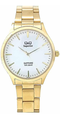 Reloj Para Hombre Q&q Superior S278j001y Dorado